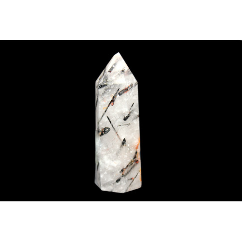 минерал Кварц с турмалином 2х2.5х6.5 см