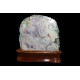 минерал Агат розовый с кварцевой жеодой 6х15х17.5 см