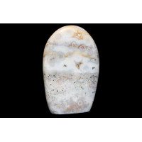 минерал Агат белый моховой 2.2х6х9.5 см