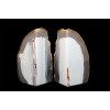 минерал Агат сапфирин, белый агат(левая половина) 5.5х6х11.5 см