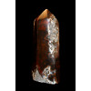 минерал Агат черный с аметистовой жеодой кристалл 3х6х15см