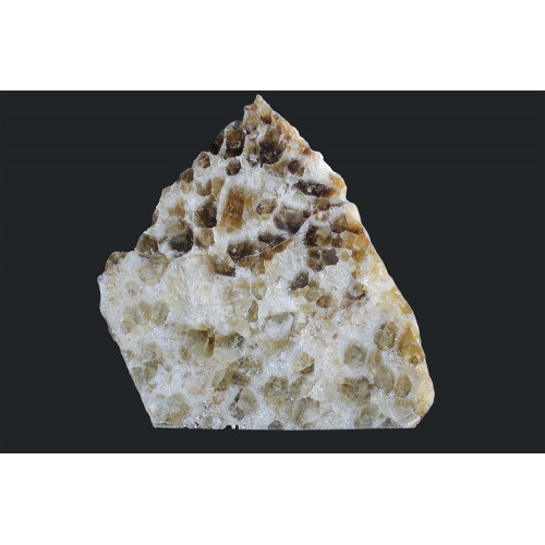 минерал Цитрин в кварце 2х21х21 см