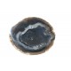 минерал Агат черный с кварцевой жеодой (1-я половина)