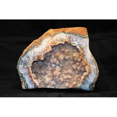 минерал Агат с кварцевой жеодой 4х15х13 см