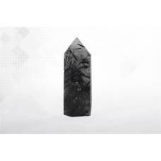 минерал Кварц с турмалином 1.5х2х6.7 см