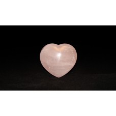 минерал Розовый кварц сердце 3.5х7х6 см