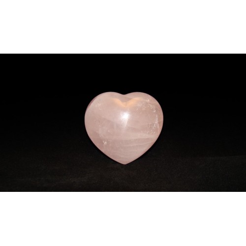 минерал Розовый кварц сердце 3.5х7х6 см